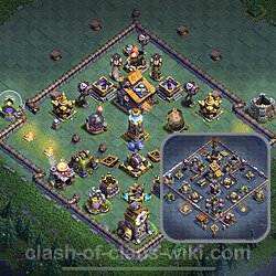 Best Builder Hall Level 10 Anti 2 Stars Base with Link - Copy Design 2023 - BH10, #131