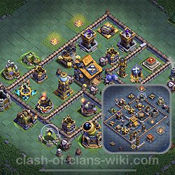 Best Builder Hall Level 10 Anti 3 Stars Base with Link - Copy Design 2023 - BH10, #133