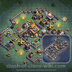 Best Builder Hall Level 10 Anti 3 Stars Base with Link - Copy Design 2023 - BH10, #137