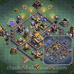 Best Builder Hall Level 10 Anti 3 Stars Base with Link - Copy Design 2023 - BH10, #138