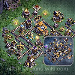 Best Builder Hall Level 10 Anti 3 Stars Base with Link - Copy Design 2023 - BH10, #142