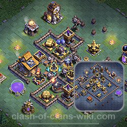 Best Builder Hall Level 10 Anti 3 Stars Base with Link - Copy Design 2023 - BH10, #153
