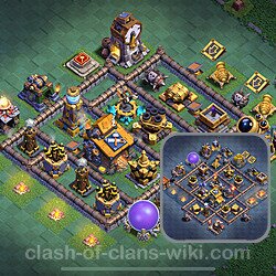 Best Builder Hall Level 10 Anti Everything Base with Link - Copy Design 2025 - BH10, #155