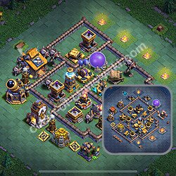 Best Builder Hall Level 10 Anti 3 Stars Base with Link - Copy Design 2026 - BH10, #156