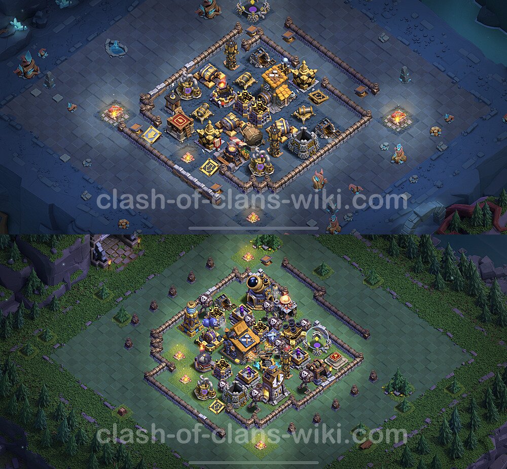 Best Builder Hall Level 10 Anti Everything Base with Link - Copy Design 2023 - BH10, #124