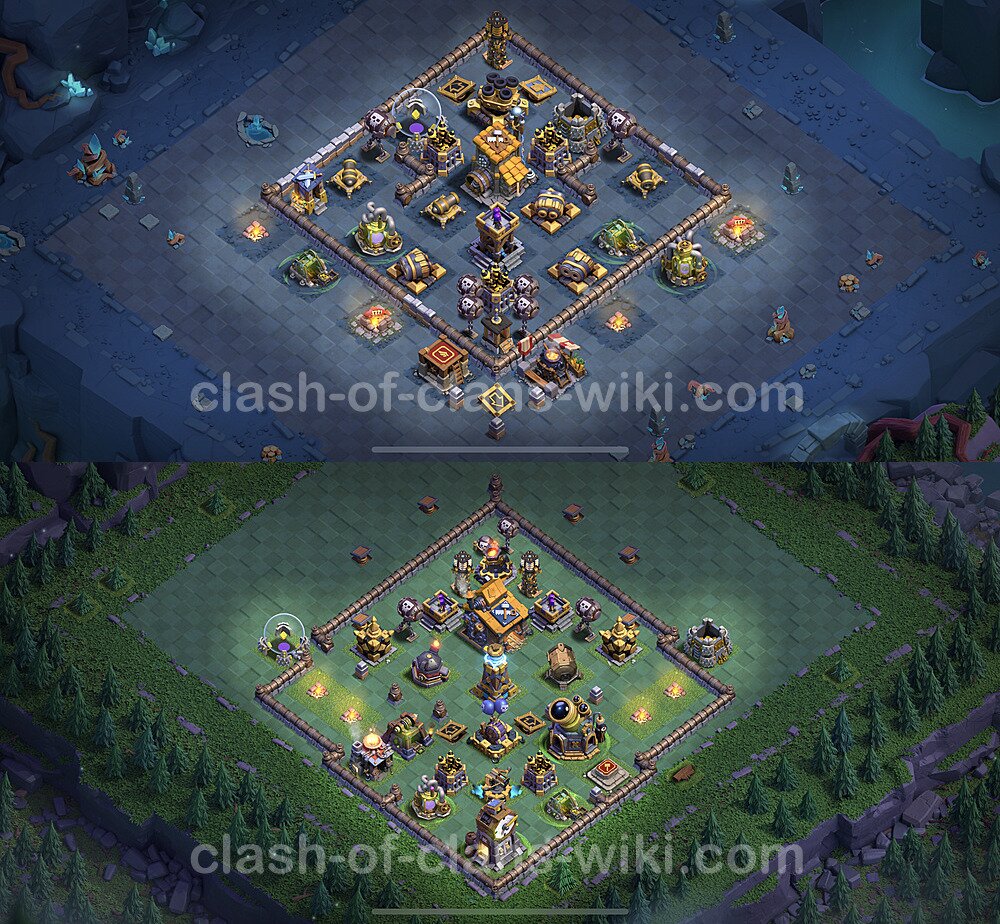 Best Builder Hall Level 10 Anti 2 Stars Base with Link - Copy Design 2023 - BH10, #131