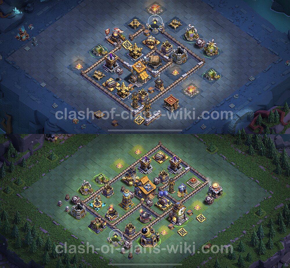Best Builder Hall Level 10 Anti 3 Stars Base with Link - Copy Design 2023 - BH10, #133
