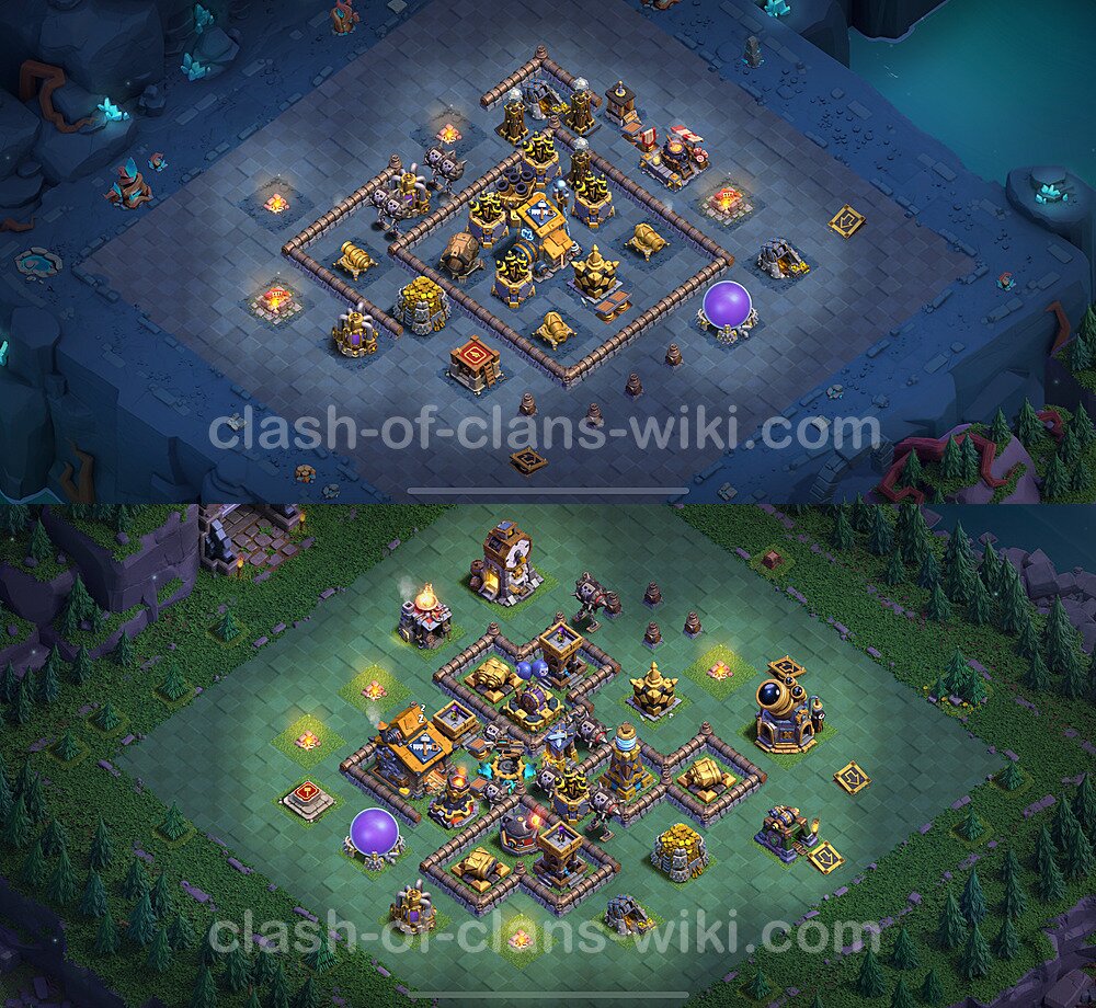 Best Builder Hall Level 10 Anti 3 Stars Base with Link - Copy Design 2025 - BH10, #153