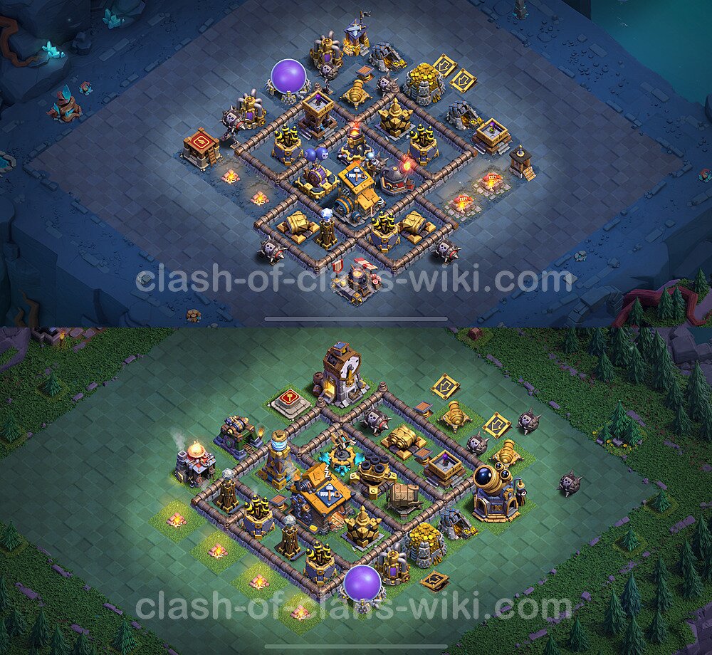 Best Builder Hall Level 10 Anti Everything Base with Link - Copy Design 2025 - BH10, #155