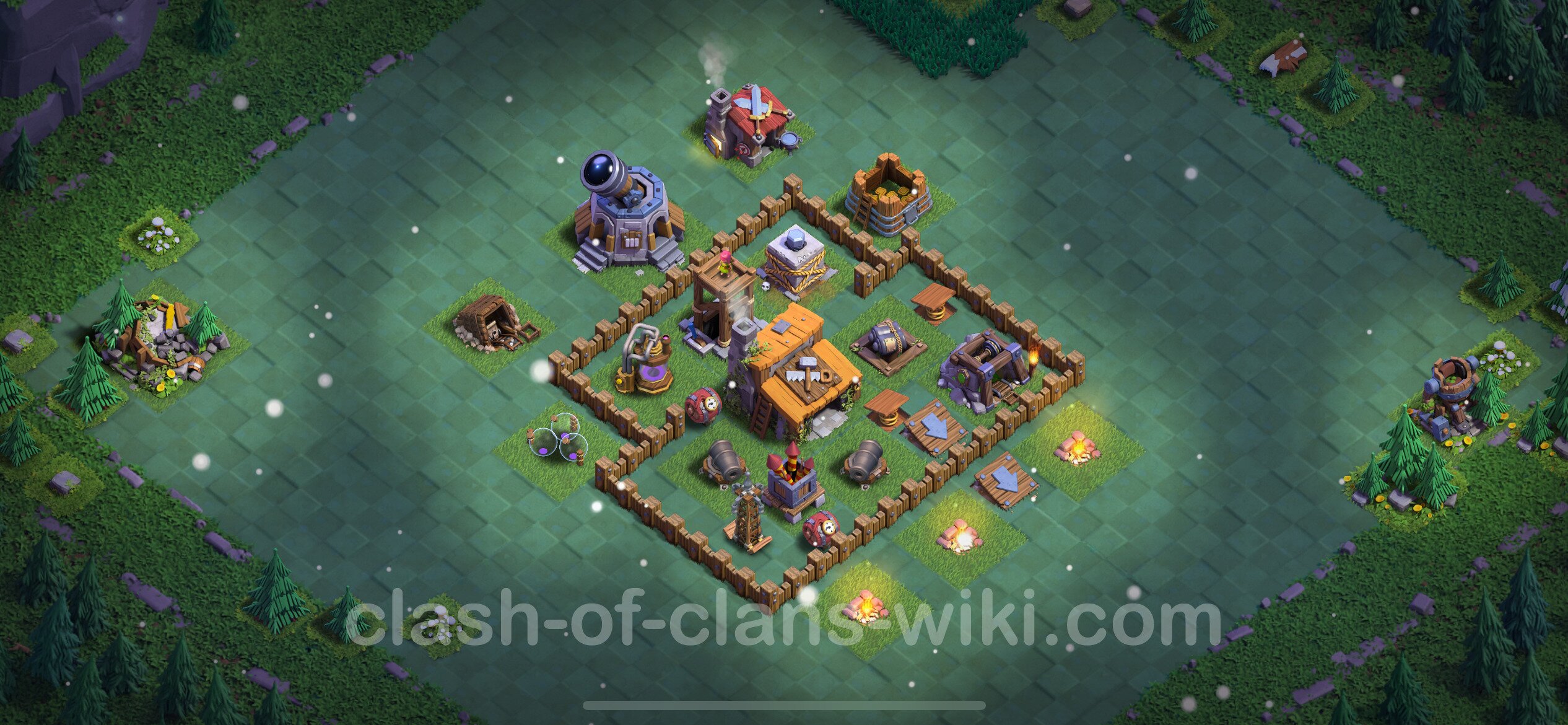 Clash Of Clans Builder Hall 3 Base Best Builder Hall Level 3 Anti 2 Stars Base - Clash of Clans 2024 - BH3