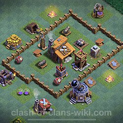 Diseño de aldea con Taller del Constructor nivel 3 - Perfecta COC Clash of Clans Base, #17