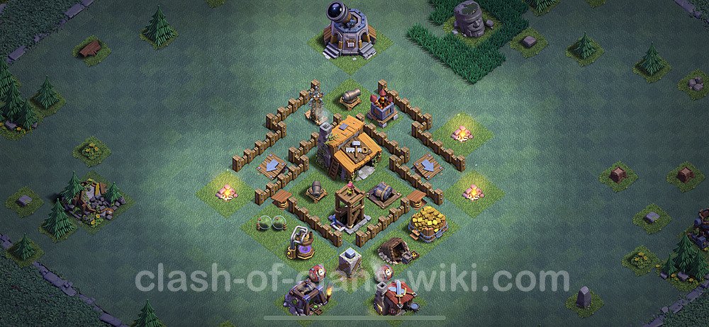 Diseño de aldea con Taller del Constructor nivel 3 - Perfecta COC Clash of Clans Base, #11