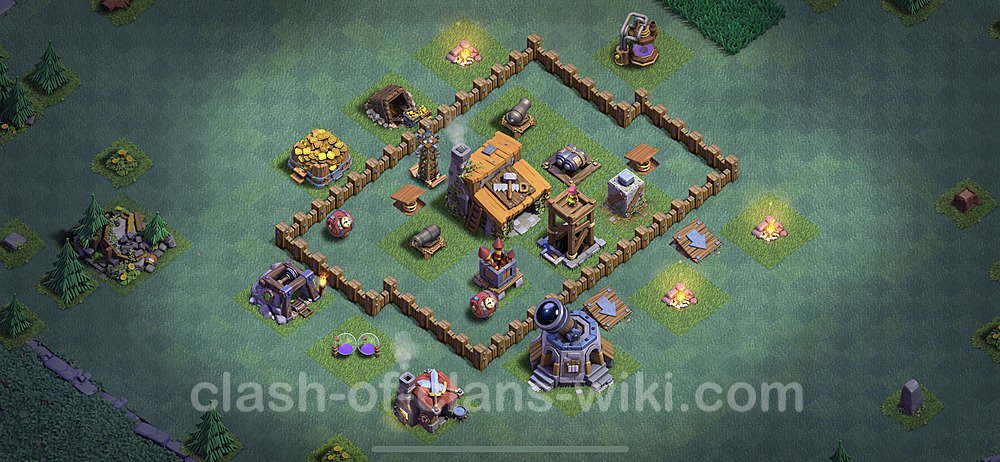 Best Builder Hall Level 3 Base - Clash of Clans - BH3, #17