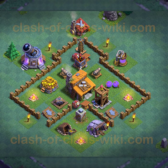 One of the Best Base Layouts Builder Hall 3 - Anti 2 Stars