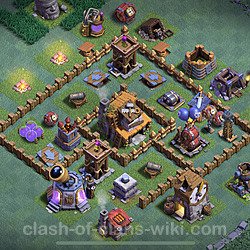 Best Builder Hall Level 4 Base with Link - Clash of Clans - BH4 Copy, #12
