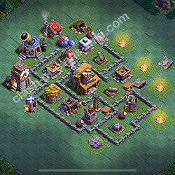 Best Builder Hall Level 4 Anti 2 Stars Base with Link - Copy Design 2026 - BH4, #140
