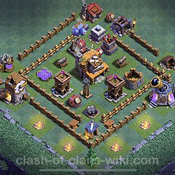 Diseño de aldea con Taller del Constructor nivel 4 Copiar - Perfecta COC Clash of Clans Base + Enlace, #16