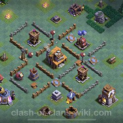 Best Builder Hall Level 4 Base with Link - Clash of Clans - BH4 Copy, #43