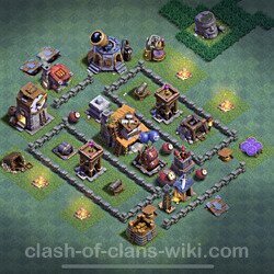 Best Builder Hall Level 4 Anti Everything Base with Link - Copy Design 2021 - BH4, #54