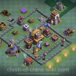 Best Builder Hall Level 4 Base with Link - Clash of Clans 2021 - BH4 Copy, #57