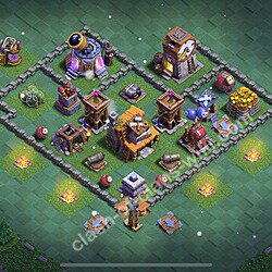 Best Builder Hall Level 4 Anti Everything Base with Link - Copy Design 2026 - BH4, #58