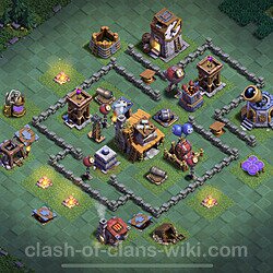 Best Builder Hall Level 4 Anti Everything Base with Link - Copy Design 2021 - BH4, #64