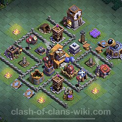 Best Builder Hall Level 4 Anti 2 Stars Base with Link - Copy Design 2022 - BH4, #69