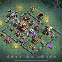 Best Builder Hall Level 4 Base with Link - Clash of Clans 2022 - BH4 Copy, #71