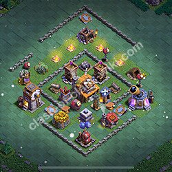 Unbeatable Builder Hall Level 4 Base with Link - Copy Design 2026 - BH4, #9