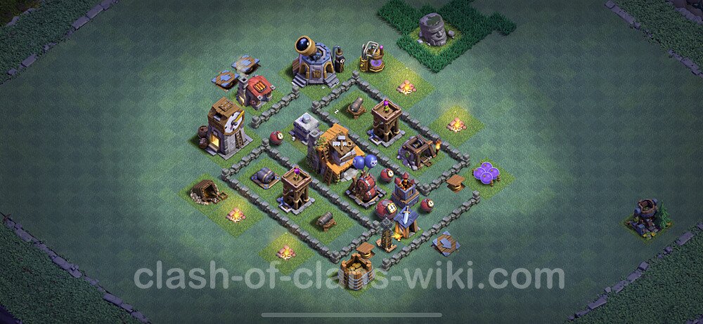 Best Builder Hall Level 4 Anti Everything Base with Link - Copy Design - BH4, #54