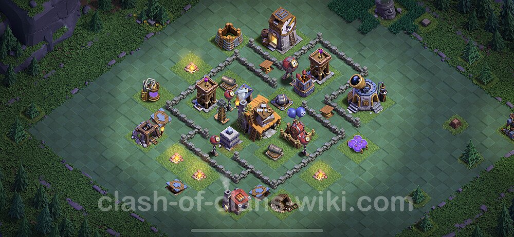 Best Builder Hall Level 4 Anti Everything Base with Link - Copy Design 2023 - BH4, #64