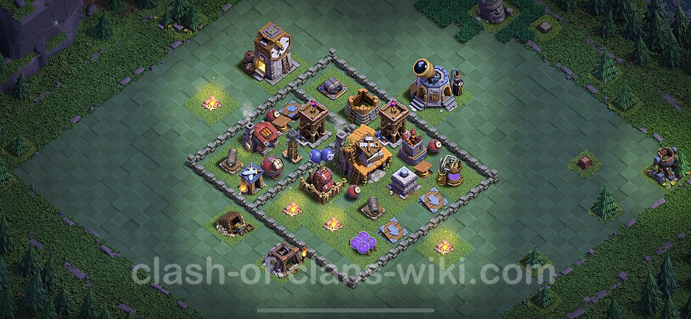Best Builder Hall Level 4 Anti Everything Base with Link - Copy Design 2021 - BH4, #67