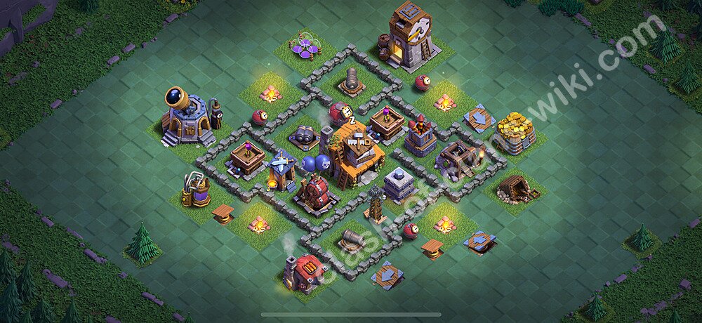 En İyi İnşaatçı Üssü 4 Seviye Anti 2 Yıldız Base Kopyalama Linki - Kopyala Köy Düzeni 2026 - İÜ4, #70