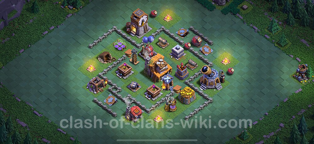 Best Builder Hall Level 4 Anti Everything Base with Link - Copy Design 2025 - BH4, #74