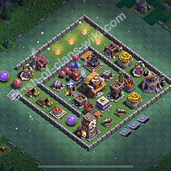 Best Builder Hall Level 5 Anti 2 Stars Base with Link - Copy Design 2026 - BH5, #100