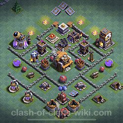 Diseño de aldea con Taller del Constructor nivel 5 Copiar - Perfecta COC Clash of Clans Base + Enlace, #11