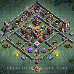 Best Builder Hall Level 5 Anti Everything Base with Link - Copy Design 2021 - BH5, #110