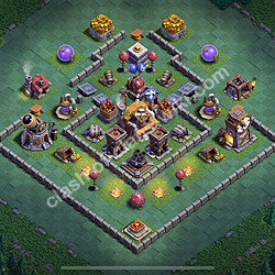 Best Builder Hall Level 5 Anti 3 Stars Base with Link - Copy Design 2026 - BH5, #114