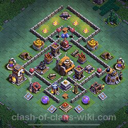 Best Builder Hall Level 5 Anti 2 Stars Base with Link - Copy Design 2025 - BH5, #118