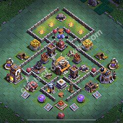 Base Sala del Costruttore livello 5 + Link - Anti 2 Stelle Disposizione Villaggio COC 2026, #118