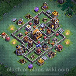Best Builder Hall Level 5 Anti 3 Stars Base with Link - Copy Design 2025 - BH5, #119
