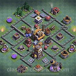 Best Builder Hall Level 5 Anti 2 Stars Base with Link - Copy Design - BH5, #20