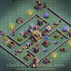 Best Builder Hall Level 5 Max Levels Base with Link - Copy Design - BH5, #21
