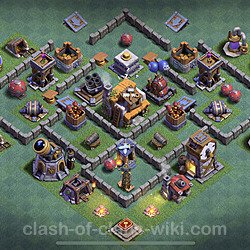 Best Builder Hall Level 5 Max Levels Base with Link - Copy Design - BH5, #23