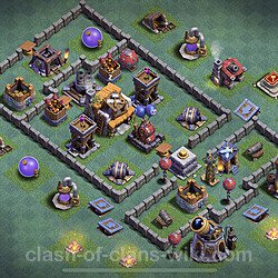 Best Builder Hall Level 5 Anti 2 Stars Base with Link - Copy Design - BH5, #29