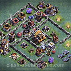 Best Builder Hall Level 5 Anti 3 Stars Base with Link - Copy Design - BH5, #30