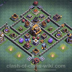 Best Builder Hall Level 5 Max Levels Base with Link - Copy Design - BH5, #32