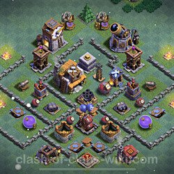 Best Builder Hall Level 5 Anti 3 Stars Base with Link - Copy Design 2021 - BH5, #87