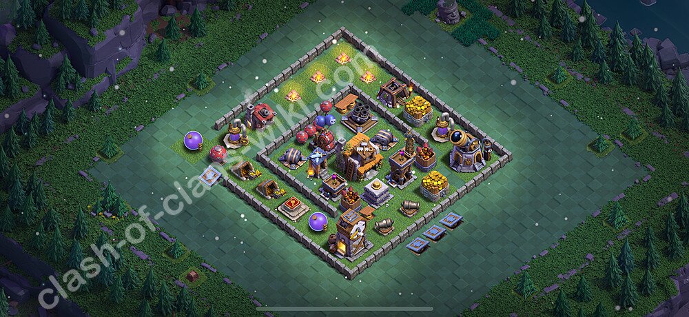 Best Builder Hall Level 5 Anti 2 Stars Base with Link - Copy Design 2026 - BH5, #100