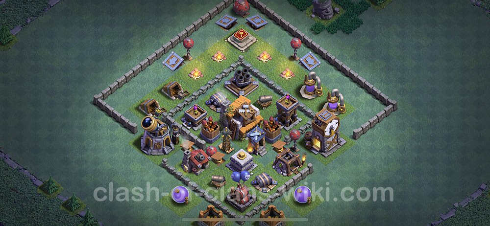 Best Builder Hall Level 5 Anti Everything Base with Link - Copy Design - BH5, #101